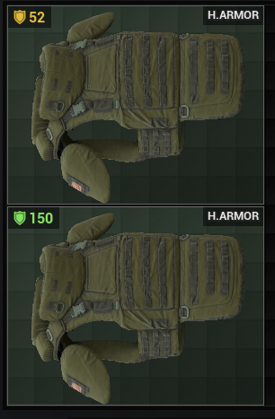 Armor condition is displayed in the top left