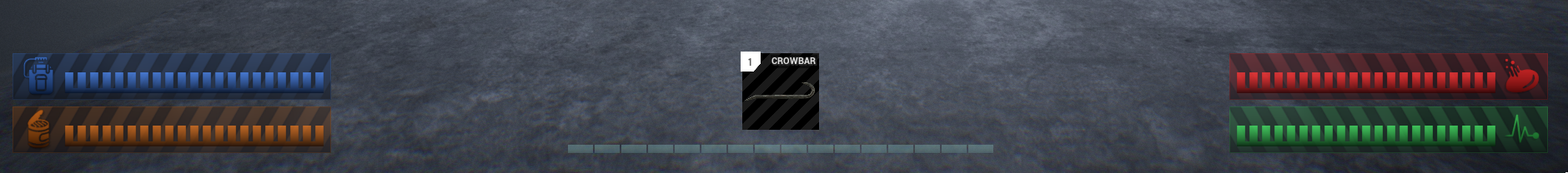 The first noticeable change that comes from the medical system are the new HUD widgets that more clearly illustrate what your characters condition is. These widgets will always pop up periodically when changes are made to the values that they repres…