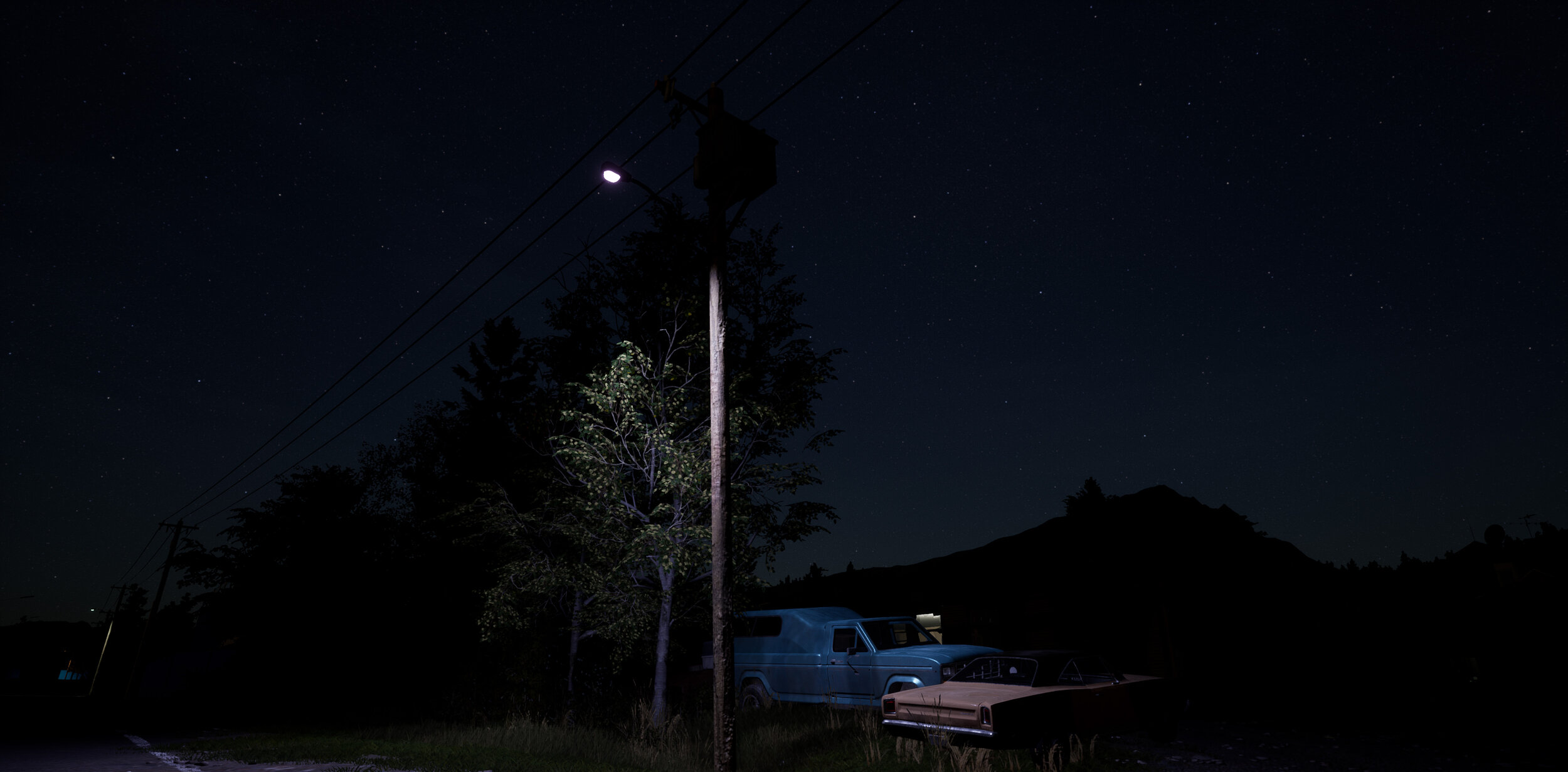 LED Lightpost in Dead Man’s Flats